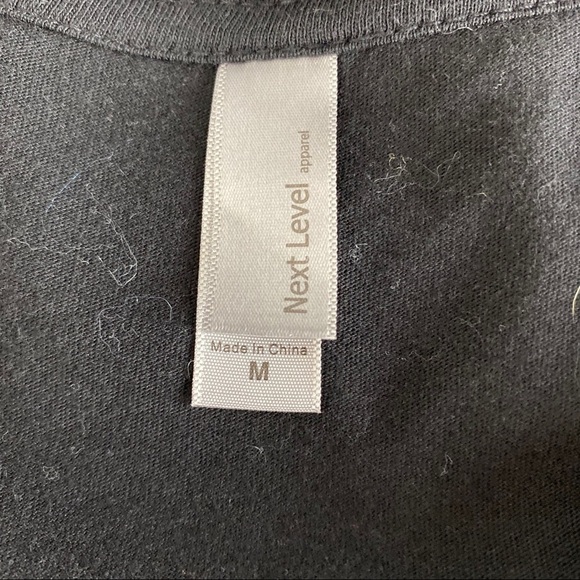 Next Level Graphic Tee Shirt Black Size M - Picture 6 of 7